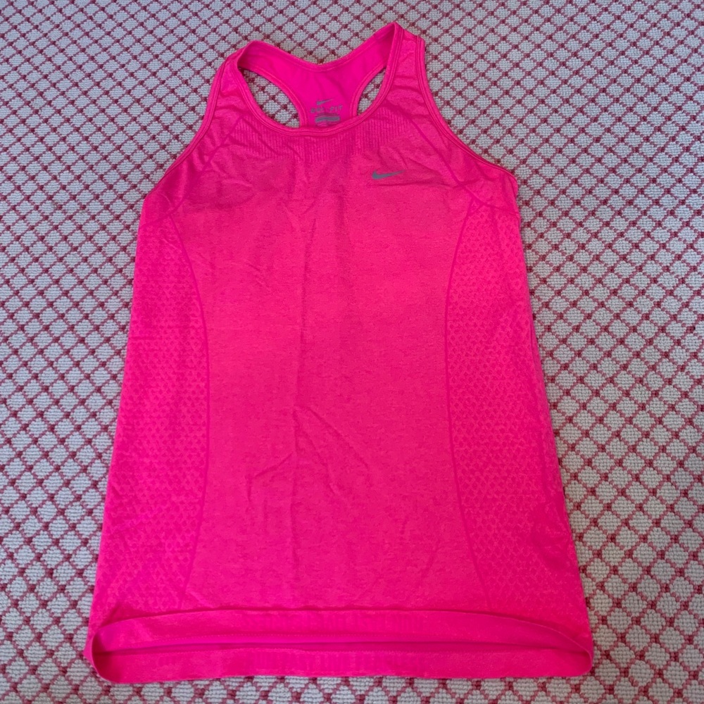 Pink nike tank top
